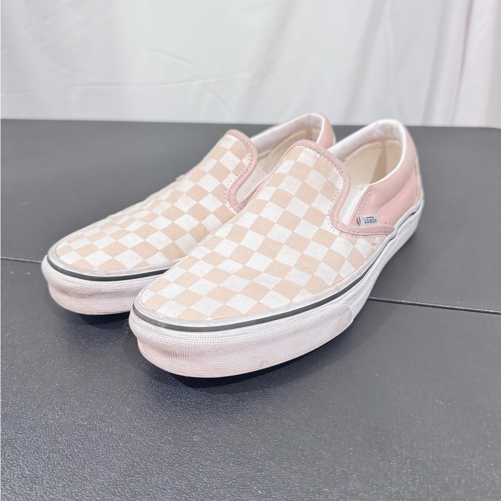 Vans Classic Slip On Pink Checkered Women’s 9.5 / Men 8